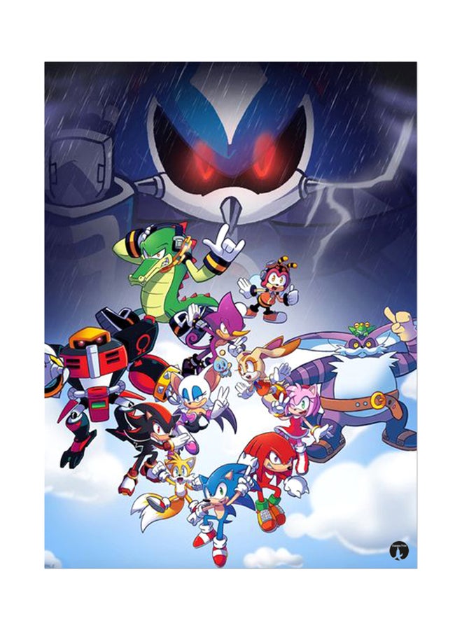 ملصق جداري مطبوع متعدد الألوان 20سم