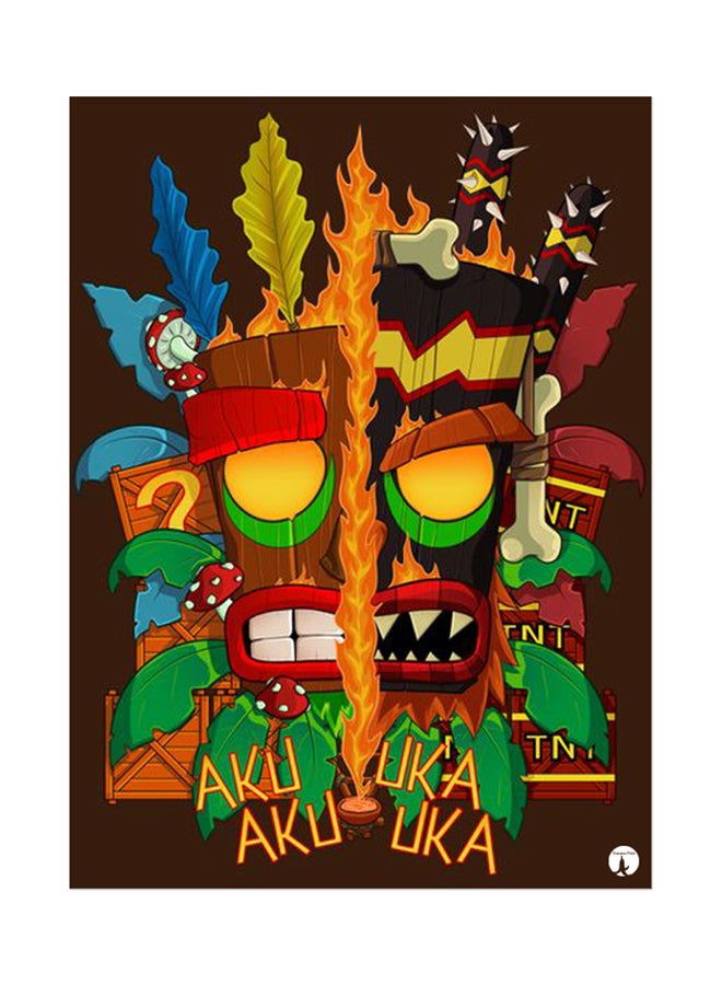 Printed Wall Sticker Multicolour 20cm