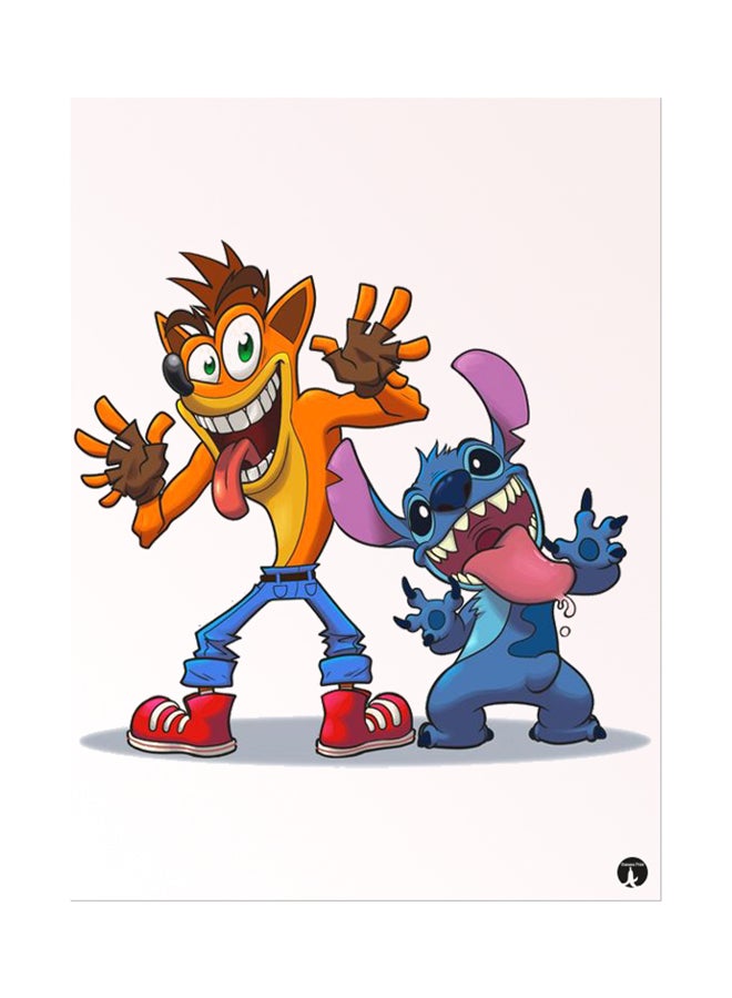 Printed Wall Sticker Multicolour 20cm