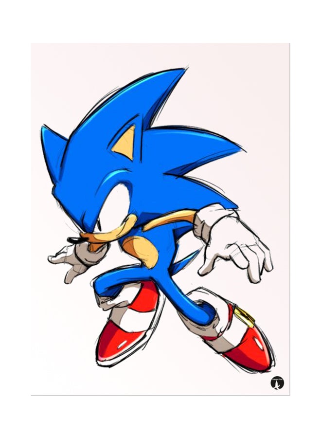 ملصق جداري مطبوع متعدد الألوان 20سم