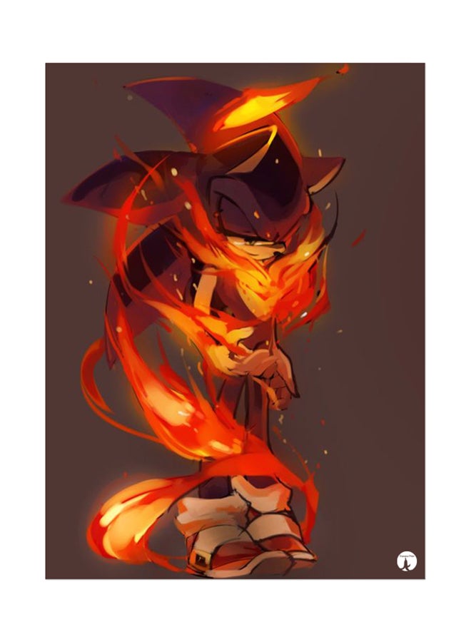 ملصق جداري مطبوع متعدد الألوان 20سم