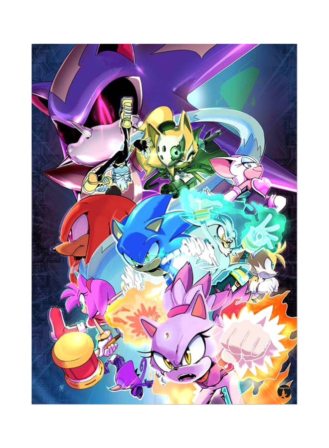 ملصق جداري مطبوع متعدد الألوان 20سم