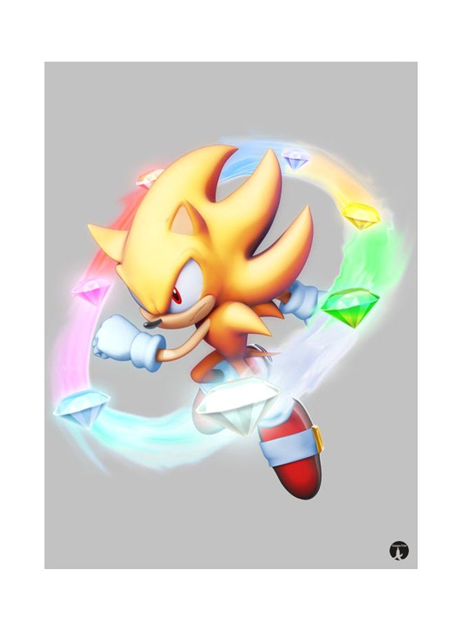 ملصق جداري مطبوع متعدد الألوان 20سم