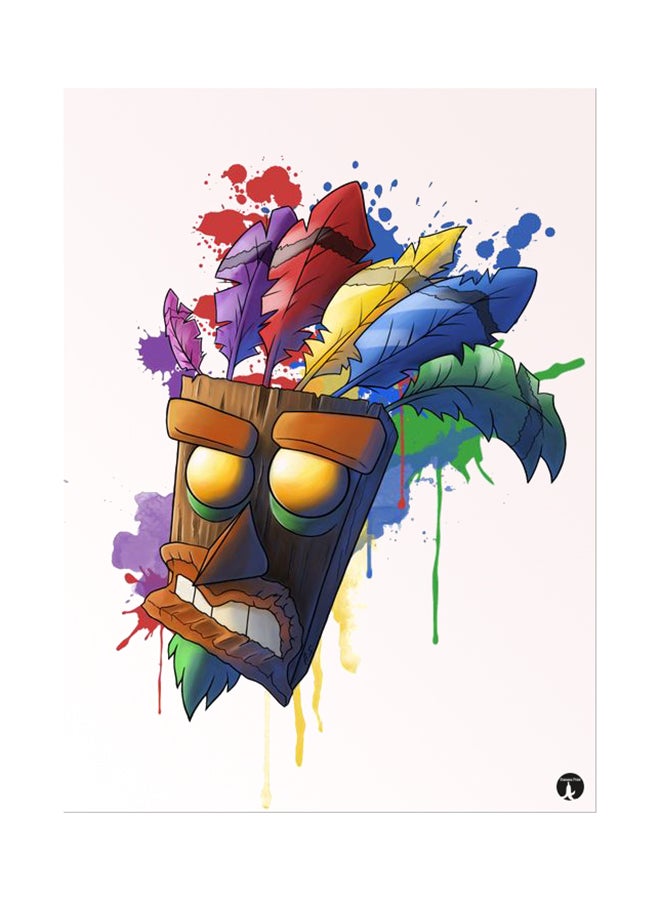 Printed Wall Sticker Multicolour 20cm