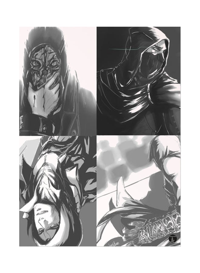 BP Printed Wall Sticker Multicolour 20cm