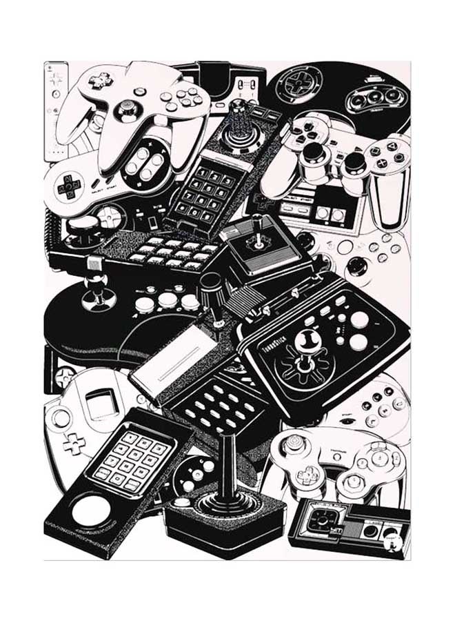 بي بي ملصق جداري مطبوع متعدد الألوان 20سم