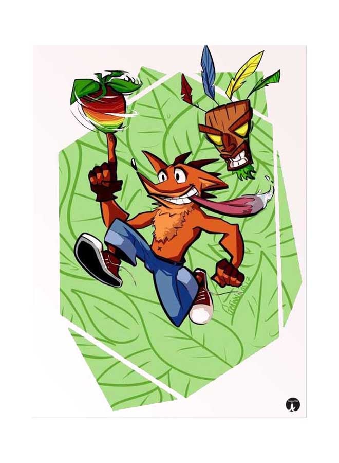 Printed Wall Sticker Multicolour 20cm