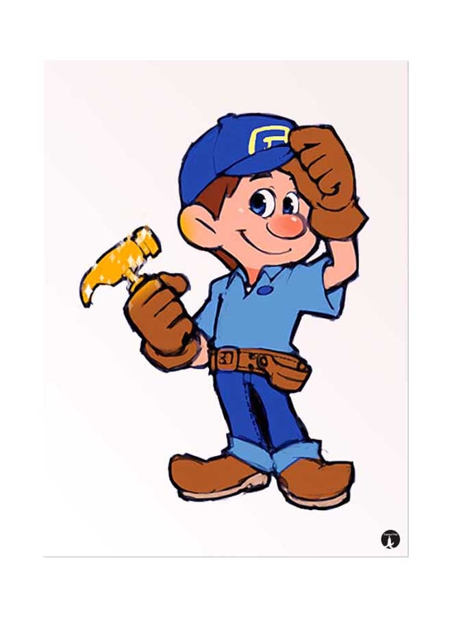 ملصق جداري مطبوع متعدد الألوان 20سم