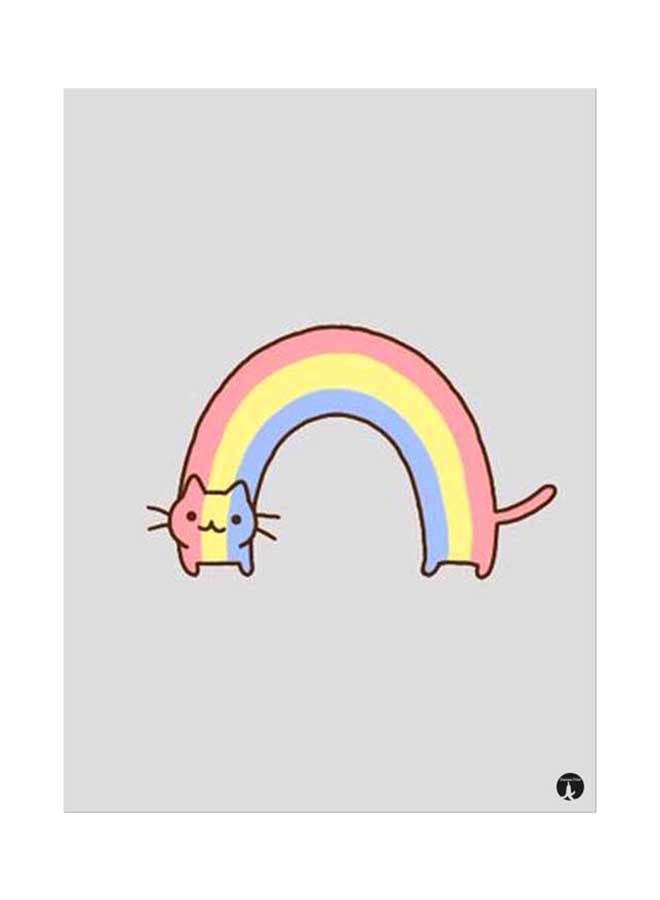 ملصق جداري مطبوع متعدد الألوان 20سم