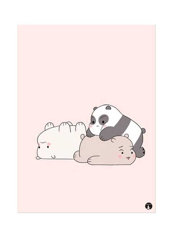 بي بي ملصق جداري مطبوع متعدد الألوان 20سم