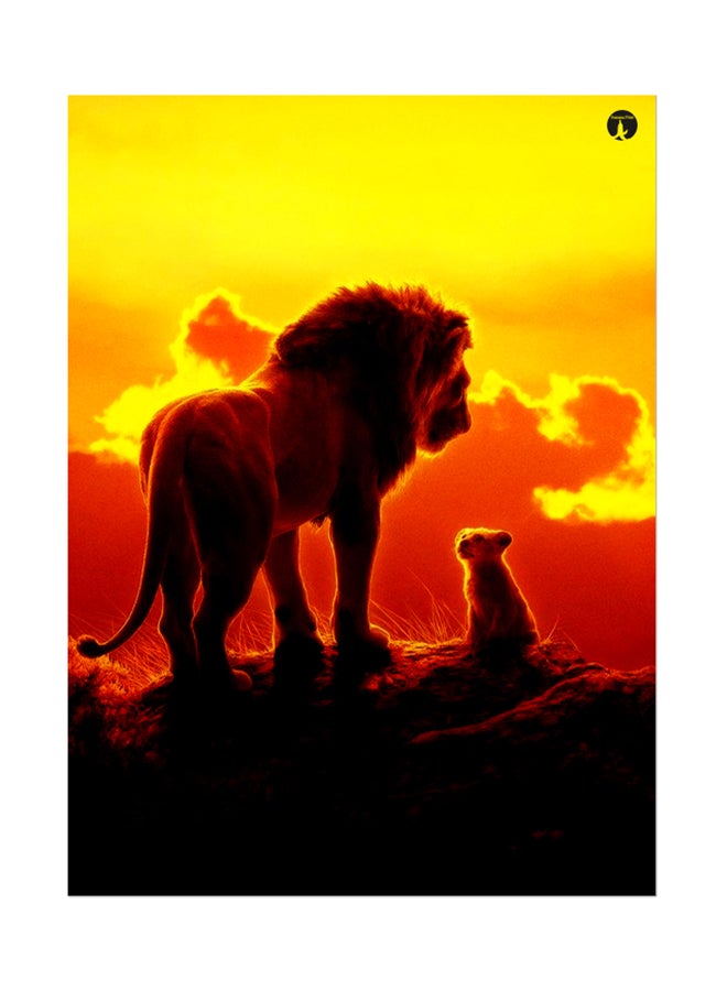 ملصق جداري مطبوع متعدد الألوان 20سم