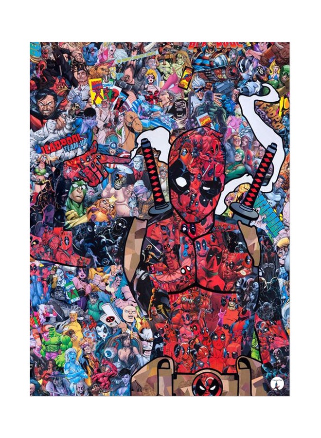 Printed Wall Sticker Multicolour 20cm