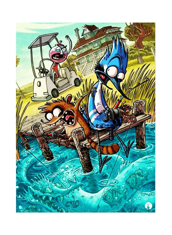 بي بي ملصق جداري مطبوع متعدد الألوان 20سم