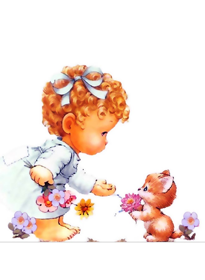 بي بي ملصق جداري مطبوع متعدد الألوان 20سم