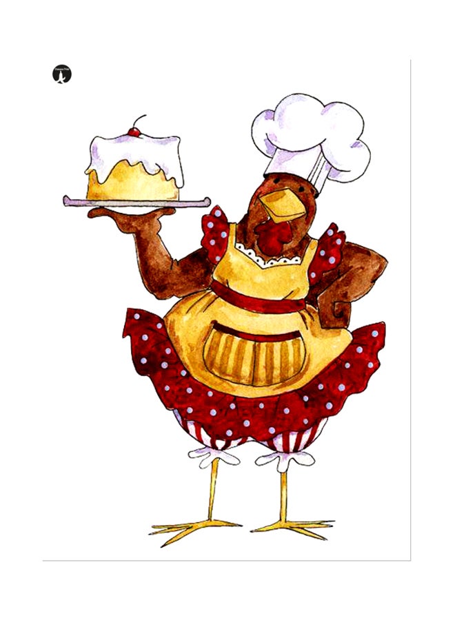 Printed Wall Sticker Multicolour 20cm