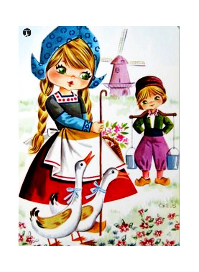 ملصق جداري مطبوع متعدد الألوان 20سم