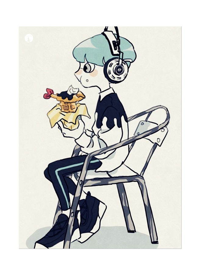 ملصق جداري مطبوع متعدد الألوان 20سم