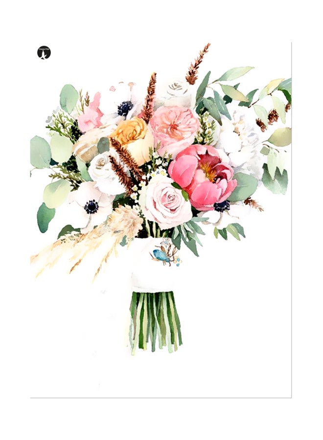 بي بي ملصق جداري مطبوع متعدد الألوان 20سم