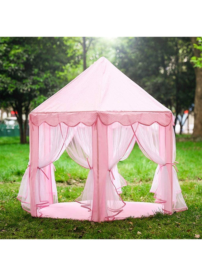 Generic - Princess Castle Play House Game Tent With Star Lights 140x140x135cm - Image 1