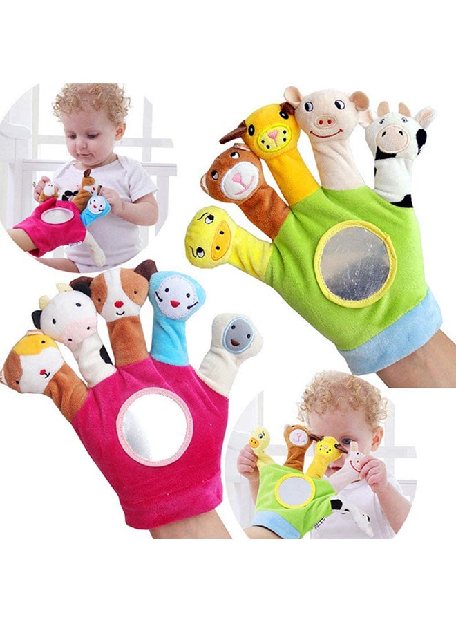 Animal Hand Finger Plush Puppets Glove For Kids  - Image 2