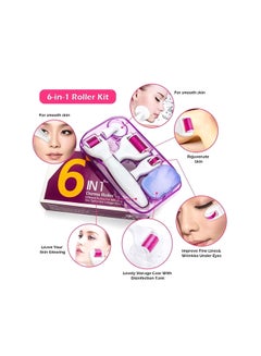 Derma Roller 6 in 1 Derma Roller System White/Pink  - Image 2