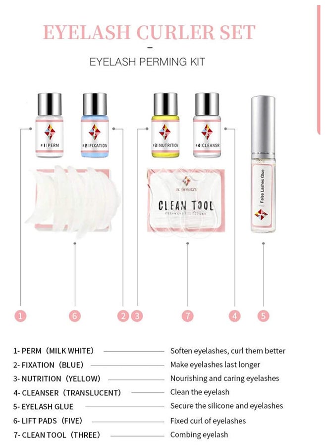ICONSIGN - New Iconsign Eyelash Perming Kit For Eyelash Lifting Grooming With Additional Tools Multicolour - Image 1