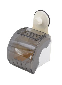 Waterproof Bathroom Toilet Paper Holder White/Black 21x13x15cm