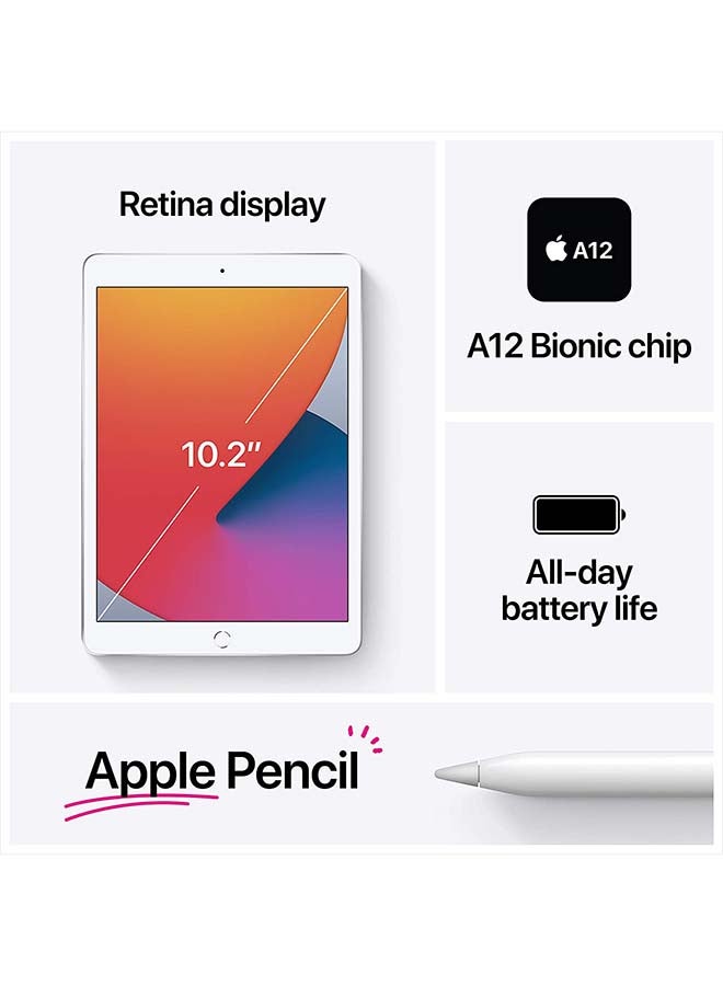 Apple - iPad 2020 (8th Generation) 10.2-inch 128GB WiFi Space Gray With Facetime - International Version - Image 1