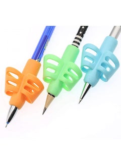 Generic 3-Piece Adorable Silicone Ring Pencil Grips Set Multicolour  - Image 3