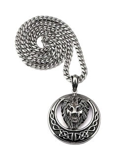 Lion Head Stainless Steel Necklace