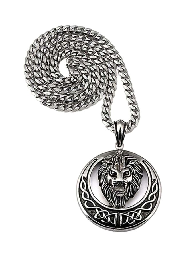 Sharpdo - Lion Head Stainless Steel Necklace - Image 1