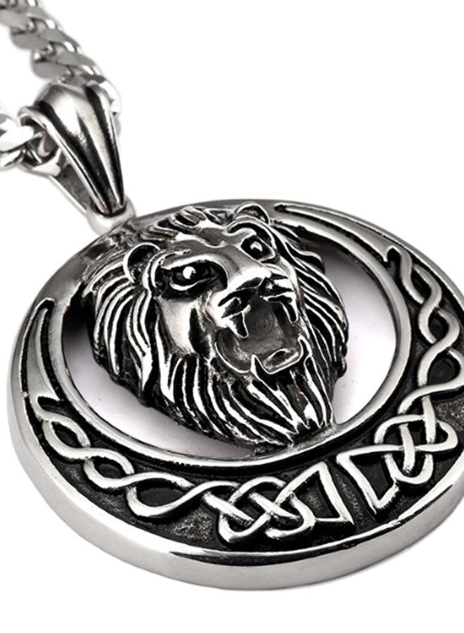 Sharpdo - Lion Head Stainless Steel Necklace - Image 1
