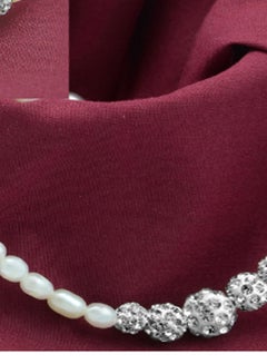 Vera Perla Crystal Balls And Pearls Strand Jewellery Set  - Image 4