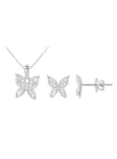 Butterfly Necklace And Earrings Set
