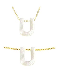 18 Karat Gold U Pearl Jewellery Set