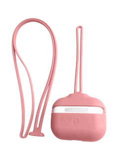 INEIX Protective Case Cover For Apple AirPods Pro With Hand And Neck Strap Mat Pink  - Image 4
