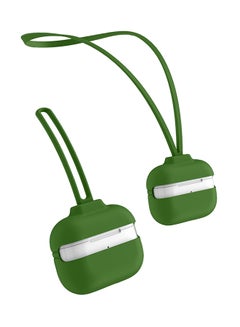 INEIX Protective Case Cover With Hand And Neck Strap For Apple AirPods Pro Dark Green  - Image 5