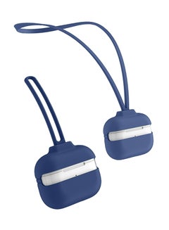 INEIX Protective Case Cover With Hand And Neck Strap For Apple AirPods Pro Dark Blue  - Image 5