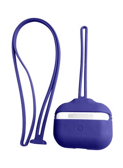 INEIX Protective Case Cover With Hand And Neck Strap For Apple AirPods Pro Dark Violet  - Image 4