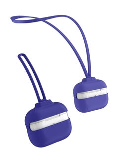 INEIX Protective Case Cover With Hand And Neck Strap For Apple AirPods Pro Dark Violet  - Image 5