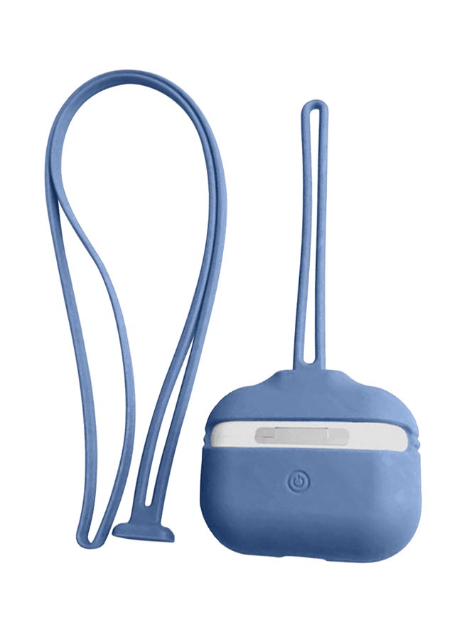 INEIX - Protective Case Cover With Hand And Neck Strap For Apple AirPods Pro Sky Blue - Image 1