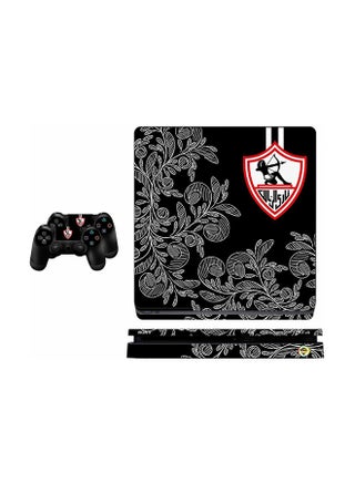 ملصق بتصميم شعار نادي الزمالك الرياضي وشجرة لجهاز بلايستيشن 4 سليم - v1600672089/N39933105A_1