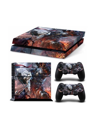 3-Piece Assassins Creed Printed Gaming Console And Controller Skin Sticker Set For PlayStation 4 - v1600672135/N39931246A_1