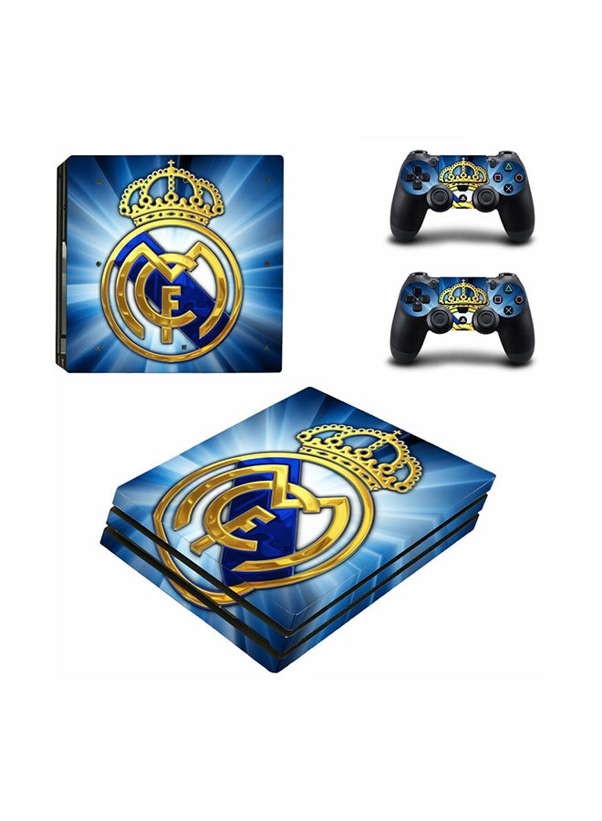 Vinyl Decal Real Madrid Cf Design Printed Gaming Console Skin Sticker For Sony PlayStation 4 