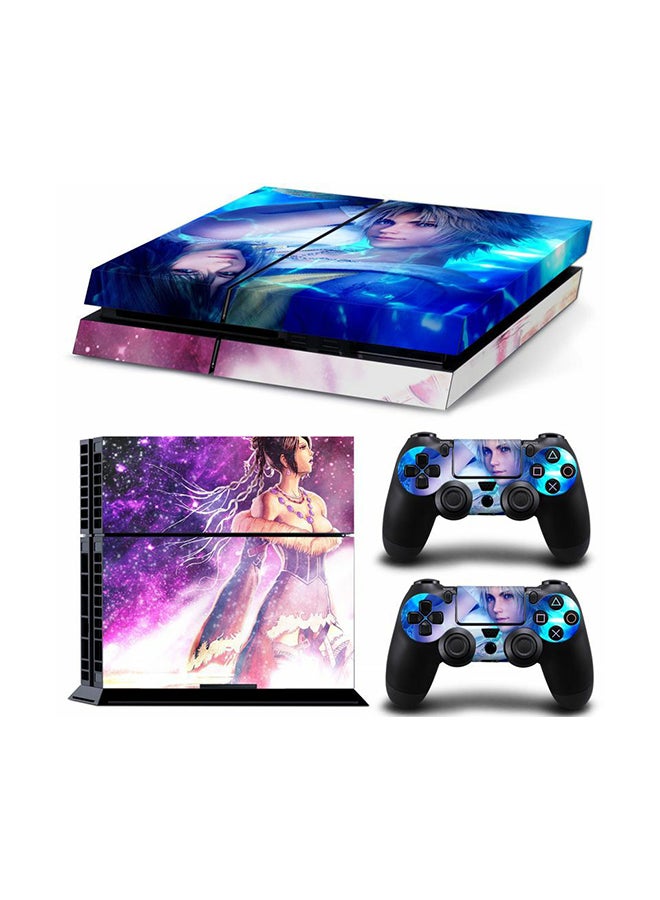 Generic - 3-Piece Full Body Console And Controller Sticker Set For PlayStation 4 - Image 1