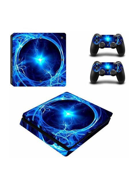 3-Piece Thunder Console And Controller Sticker Set For PlayStation 4