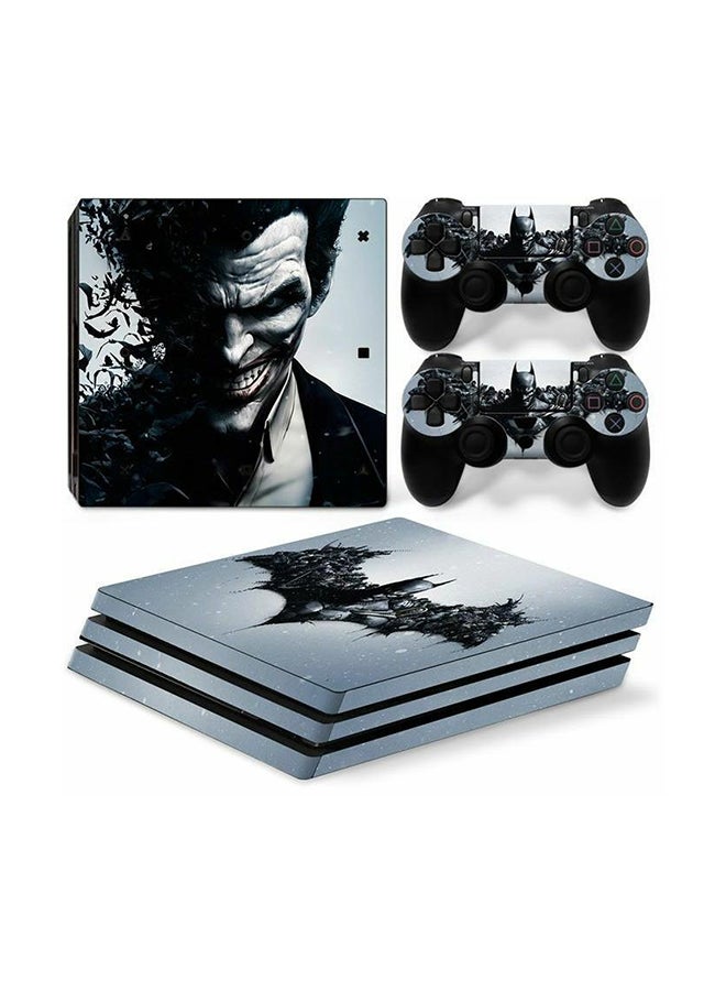 3-Piece Horror Smile Console And Controller Sticker Set For PlayStation 4