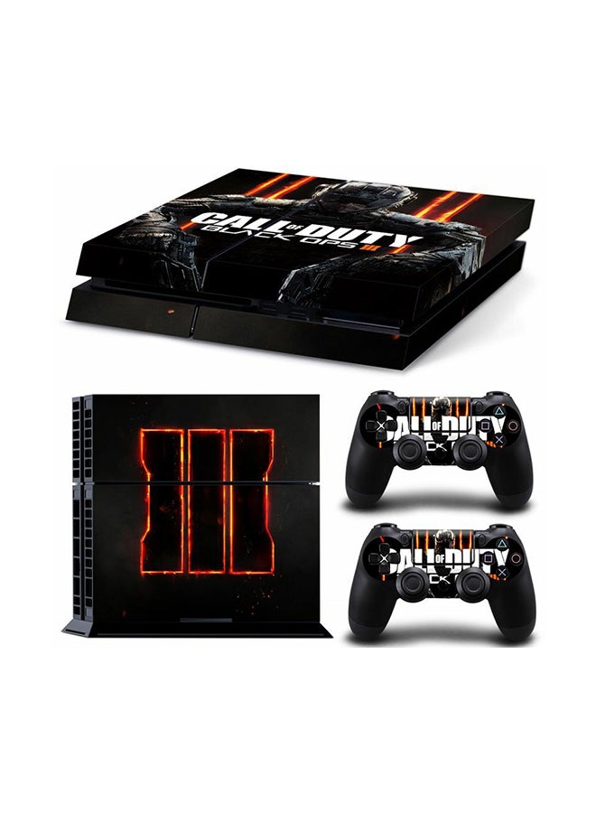 ماركة غير محددة - مجموعة ملصقات لجهاز الألعاب وذراع التحكم بطبعة لعبة 'Call Of Duty' لجهاز الألعاب بلايستيشن 4 من 3 قطع طراز ‏Tn-ps4-2605 - Image 1