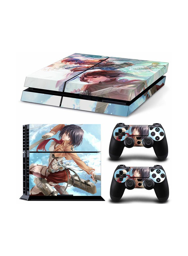 Generic - 3-Piece Full Body Console And Controller Sticker Set For PlayStation 4 shp-6 - Image 1