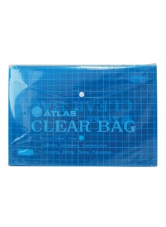 ATLAS Document Clear Bag Blue 